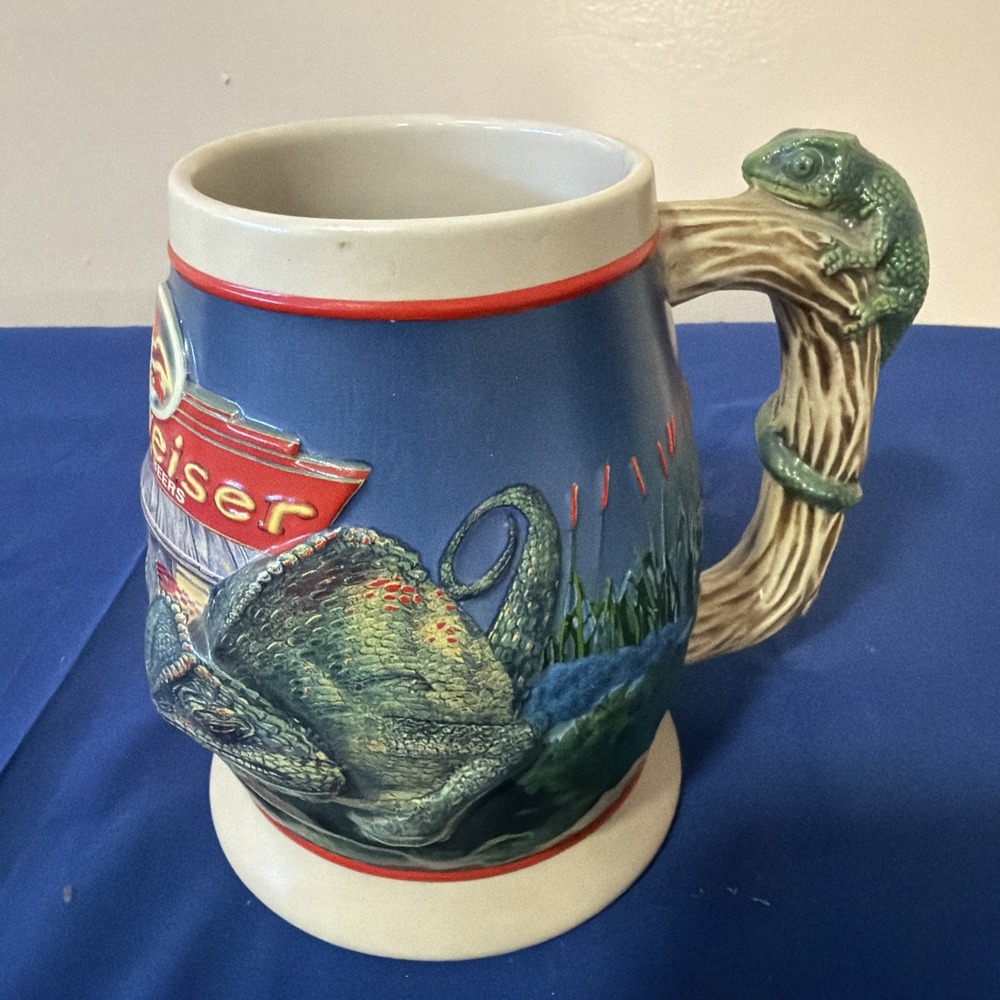 Collectible 1998 Budweiser‎ Louie & Frank Beer Stein. #CS372 Brazil. Vintage